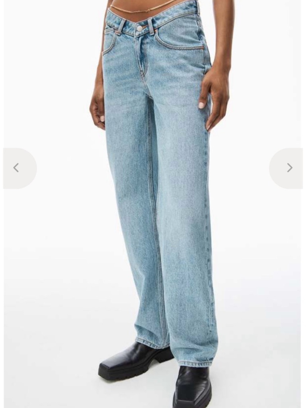 Alexander Wang Light Blue Straight Leg Jeans